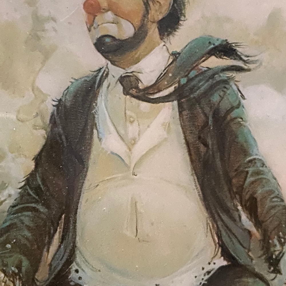 Robert Owen TOP OF THE WORLD hobo clown art - Picture 4 of 10
